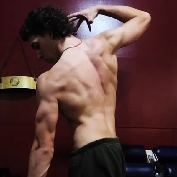 Hypertrophy Training ebook cover showing a developed back
