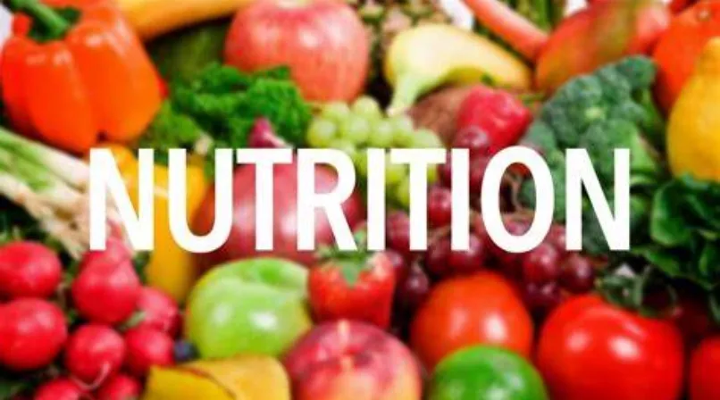 Nutrition ebook cover with fresh food